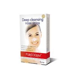 PUREDERM - Deep Cleansing Nose Strips, 6 szt. - Oczyszczające plastry na nos